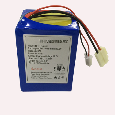 12V8.0Ah 10.8V (3S4P) Lithium-ion Battery Pack HA033 for Electric Scooter