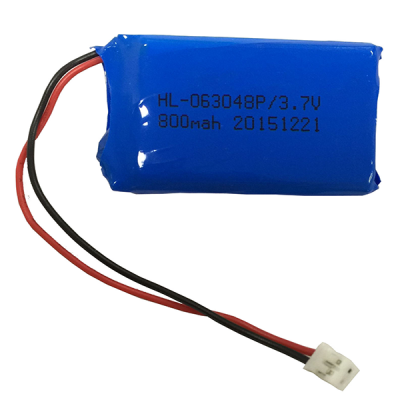 3.7V800mAh (1串) 聚合物锂电池 HC008-1